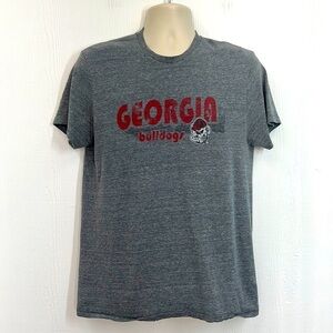 Rivalry Threads - Vintage Georgia Bulldogs Gray And Red Short Sleeve T Shirt M